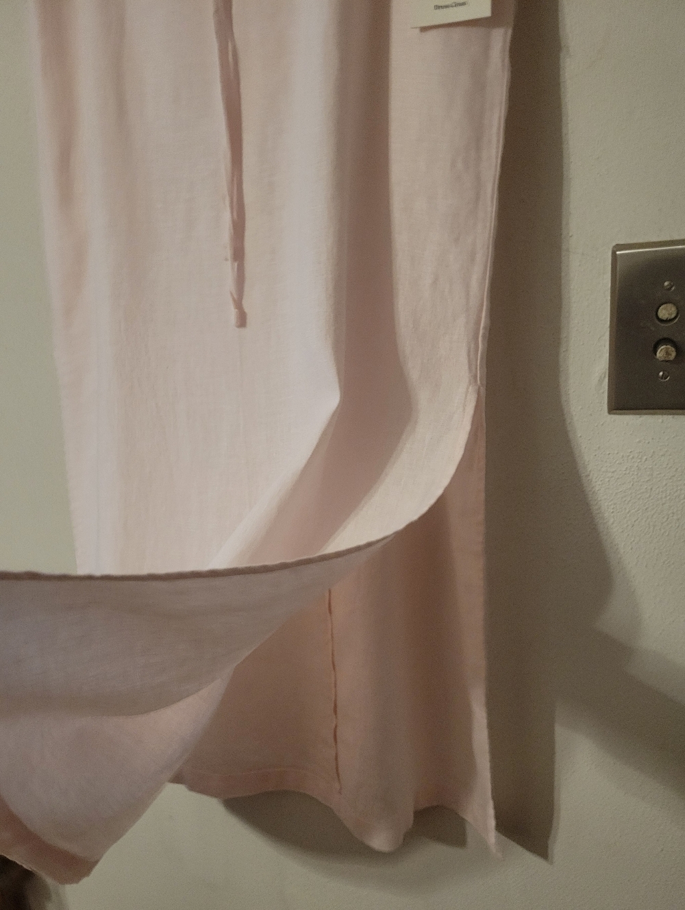 Mate the Label Organic Linen Cinch Midi Skirt - Pale pink (Opal) - Picture 3 of 7